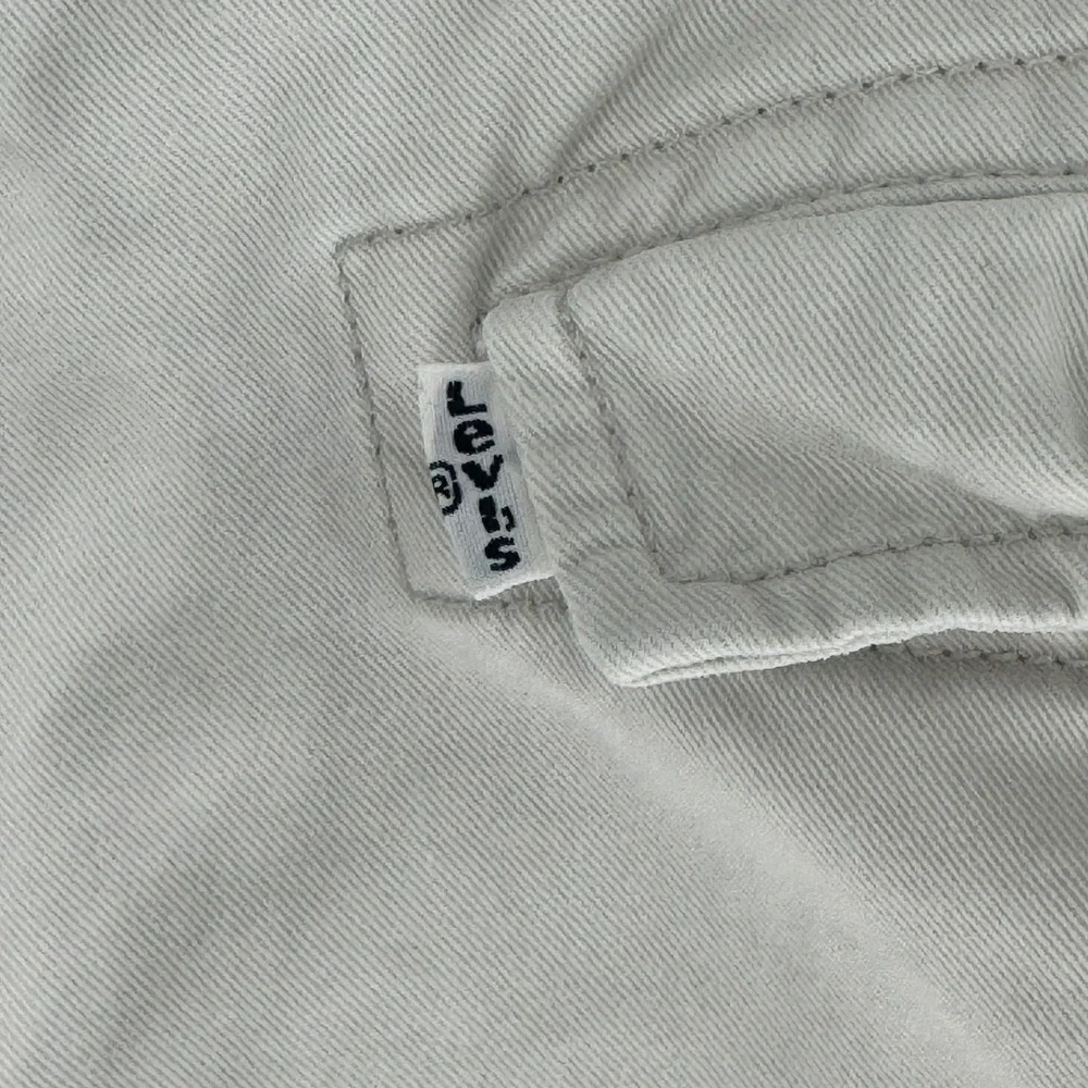Levis Mens Cargo Shorts Size 40 Bone Off-White Cotton Utility 124630028